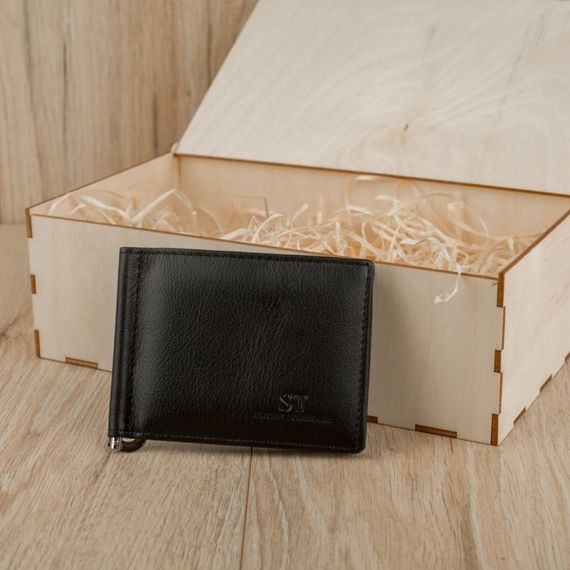 Набір подарунковий для чоловіка Leather Collection (портмоне і ремінь автомат) натуральна шкіра | Зображення 1