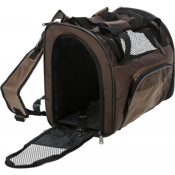 Рюкзак-переноска Trixie Shiva для собак поліестер коричневий до 8 кг 41х30х21 см | Зображення 5