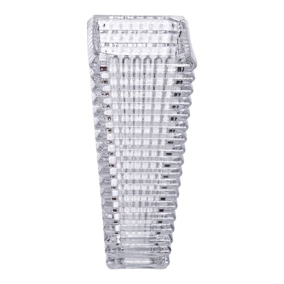 Прямоугольная декоративная ваза для цветов из стекла, 17 см HP-1721 | Зображення 1