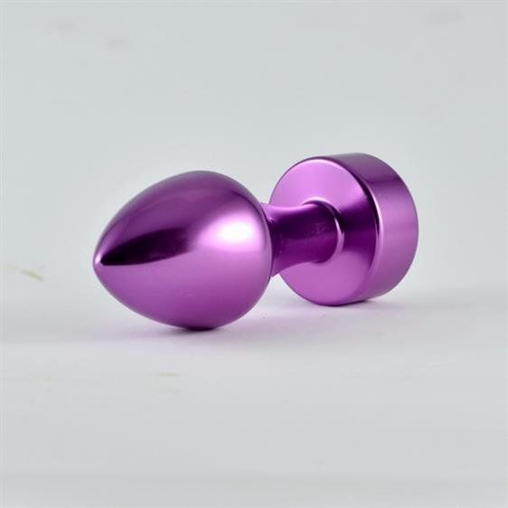 Анальна пробка - Heavy Metal Anal Plug Rosebud Aluminium Purple | Зображення 1