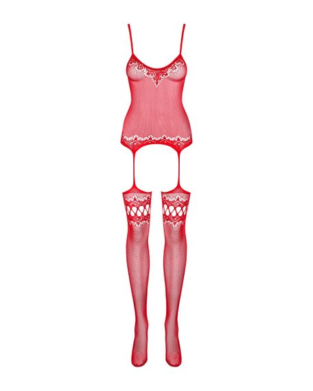 Бодістокінг - Obsessive F214 Bodystocking Red S/M/L Sex Aura | Зображення 2