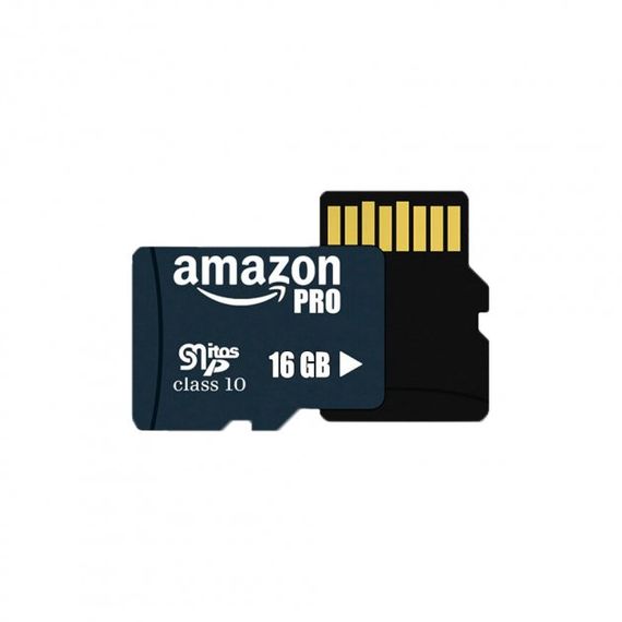 Карта пам'яті Micro SDHC 16GB Amazon pro microSD Мікро СД картка з адаптером | Зображення 1