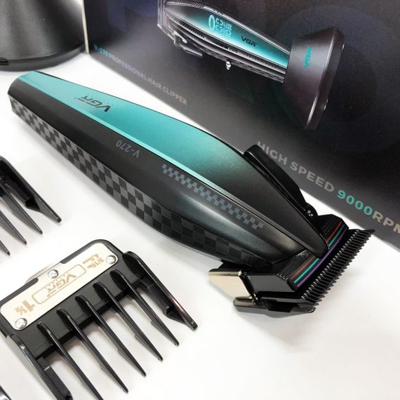 Перезаряджається набір для стрижки волосся VGR, Машинка для стрижки волосся з професійними ножами RF-94 | Зображення 9