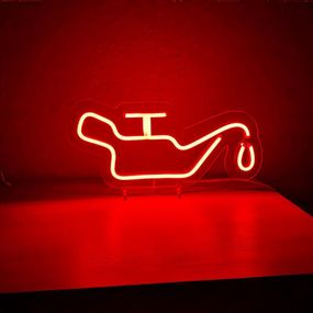 Неоновый светильник Давление масла 325х150 acr-n000112