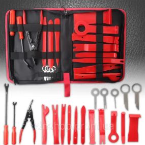 Набір із 19 інструментів для зняття обшивки та розбирання салону EL-198504