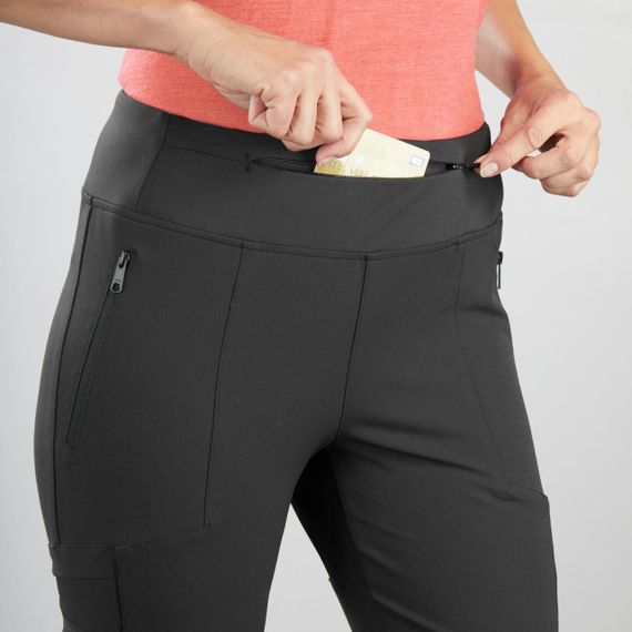 Легінси жіночі Travel 500 для трекінгу надміцні чорні - L UA48/50 | Зображення 7