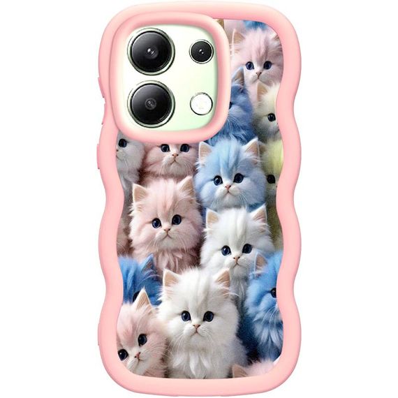 Чехол TPU Cloudy Pictures для Xiaomi Redmi Note 13 5G Kittens