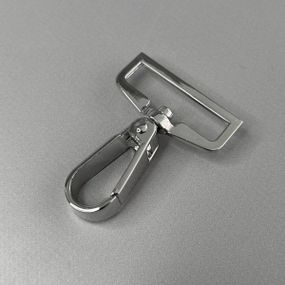 Карабін для сумки 38 мм, нікель - 6 см