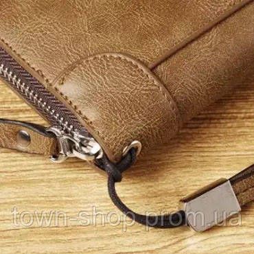 Кошелек кожаный мужской Baellerry leather brown. Цвет: коричневый | Зображення 2