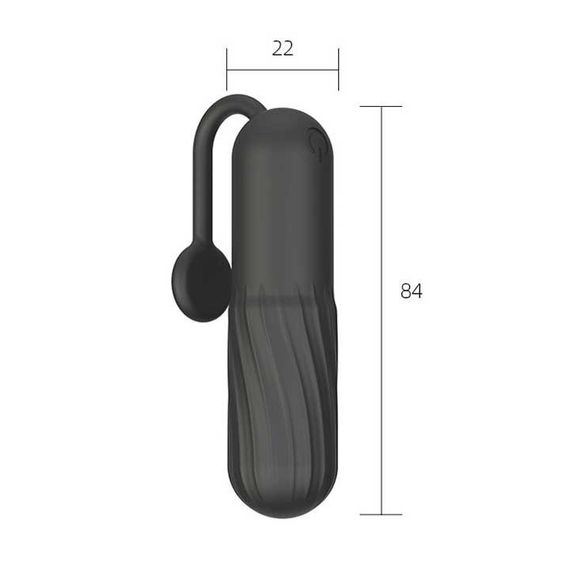 Водонепроницаемая вибропуля с хвостиком 10 режимов USB чёрный – Вибраторы