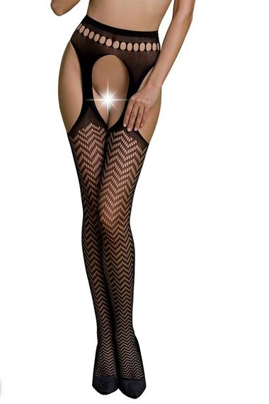Колготки-бодистокинг Passion ECO S002 One size Черные