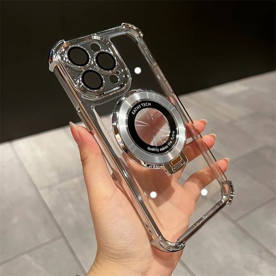 Силиконовый чехол с кольцом для iPhone 13 Pro Max цвет Серый | Зображення 1