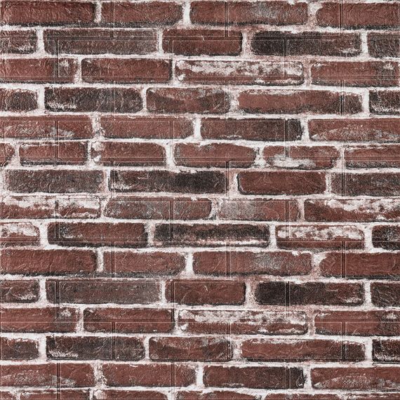 Самоклеюча 3D панель 700х770х3мм Червона Катеринославська цегла (43-3) SW-00001164