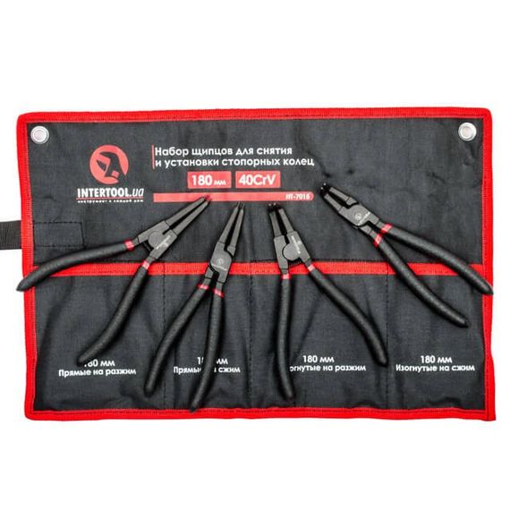 Набір щипців для стопорних кілець INTERTOOL HT-7015 | Зображення 2