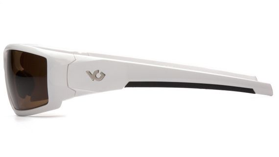Окуляри захисні Venture Gear Pagosa White (bronze) Anti-Fog, коричневі в білій оправі | Зображення 2
