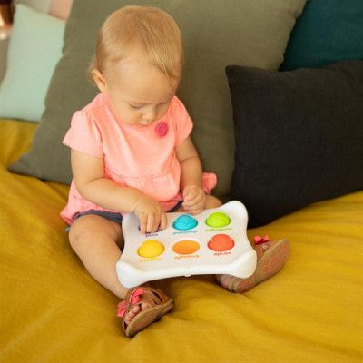 Розвиваюча іграшка Fat Brain Toys антистрес Dimpl Duo Брайль Колір Форма Назва (FA208-1) | Зображення 6