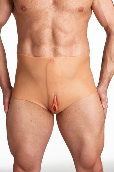 Накладна вагіна Master Series Silicone Vagina + Butt Panties - Small | Зображення 9