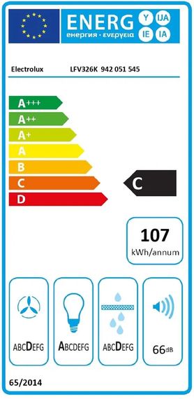 Вытяжка Electrolux наклонная LFV326K | Зображення 6
