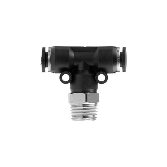 З'єднання цангове T-подібне для поліуретанових та ін. шлангів 6*6 мм, 1/4" нар. різь INTERTOOL PT-23511 | Зображення 2