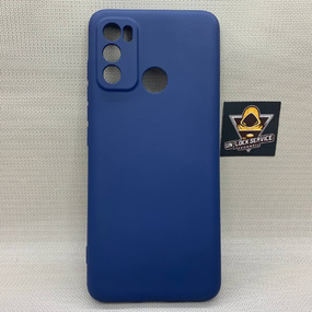 Motorola G60 SoftTouch Silicone Протиударний чохол софт тач Синій