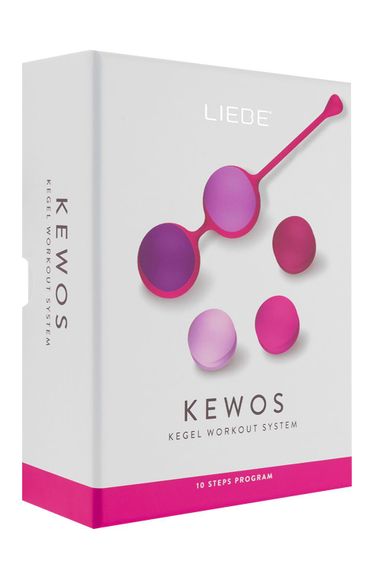 Вагінальні кульки Liebe Kewos — Cerise/Candy Violet, 5 кульок у комплекті, 15, 25, 35, 45 та 55 г | Зображення 4