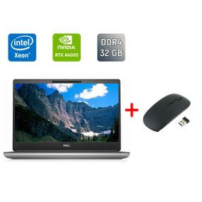 Мобільна робоча станція Б-клас Dell Precision 7560 / 15.6" (3840x2160) IPS / Intel Xeon W-11855M (6 (12) ядер по 3.2 - 4.9 GHz) / 32 GB DDR4 / 256 GB SSD / nVidia RTX A4000, 8 GB GDDR6, 256-bit / WebCam / Windows 11 б/в + Подарунок Бездротова миша