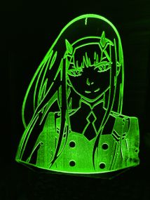 Акриловий світильник-нічник Зеро Ту 4 зелений tty-n000878