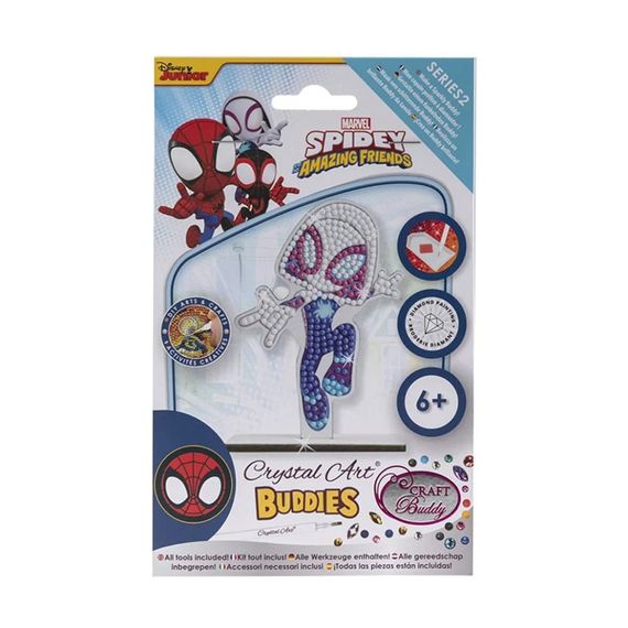 Набор для творчества со стразами "Женщина Паук" Crystal Art CAFGR-MCU016 на подставке | Зображення 2