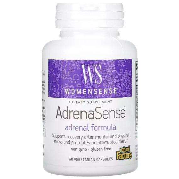 Комплекс для профилактика гормонального баланса Natural Factors WomenSense AdrenaSense 60 Veg Caps