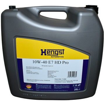 Моторна олія напівсинтетична 10W-40 E7 HD Pro (20L) 10W-40 E7 HD Pro (20L) для дизельних двигунів/генераторів, 664800000