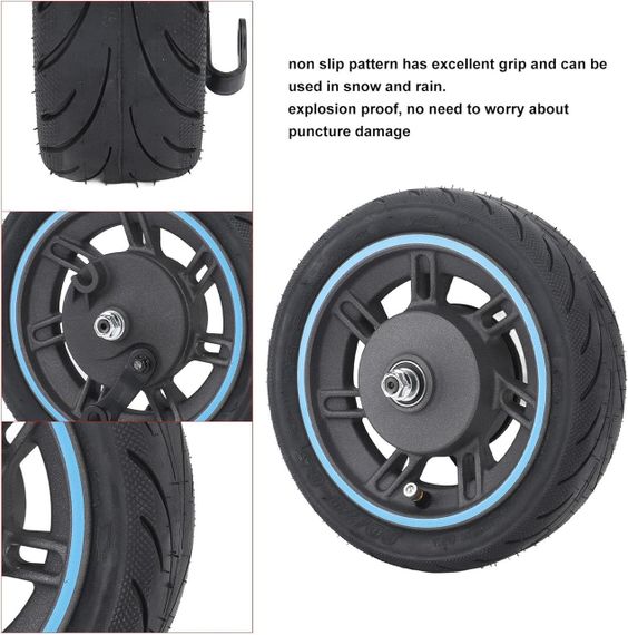 Переднє колесо для електросамоката для MAX G30D нековзне вибухозахищене для електричного скутера, безкамерна шина самоката | Зображення 3