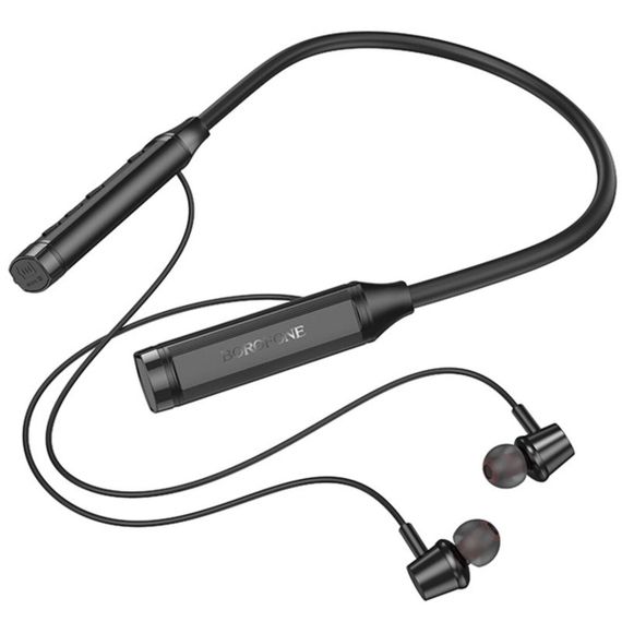Беспроводные наушники BOROFONE BE66 Motor neck-mounted BT headset Black | Зображення 1