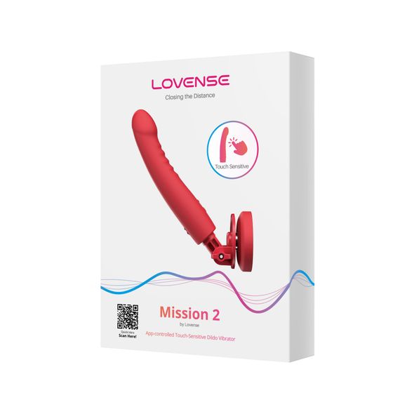 Смарт-міні секс-машина Lovense Mission 2 Vibrating suction cup dildo, 6500 вібрацій/хв, Touch Sense | Зображення 4
