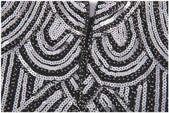 Сукня в стилі 20-х Гетсбі з паєтками бахромою, вечірнє жіноче ретро плаття з блискітками для карнавалу, вечірок, Хелловіну | Зображення 6