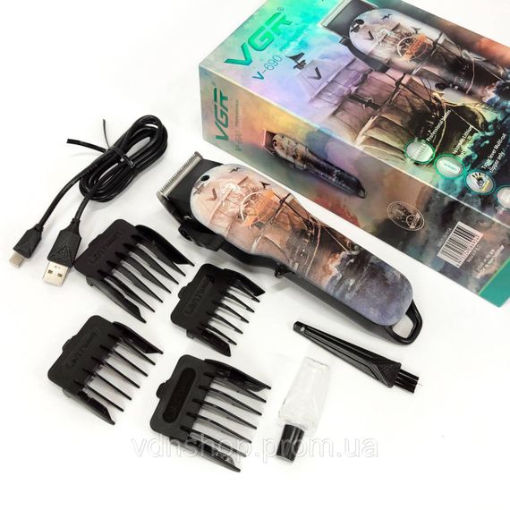 Машинка для стрижки з насадками бездротова VGR, Машинка для стрижки волосся професійна JR-83 | Зображення 3