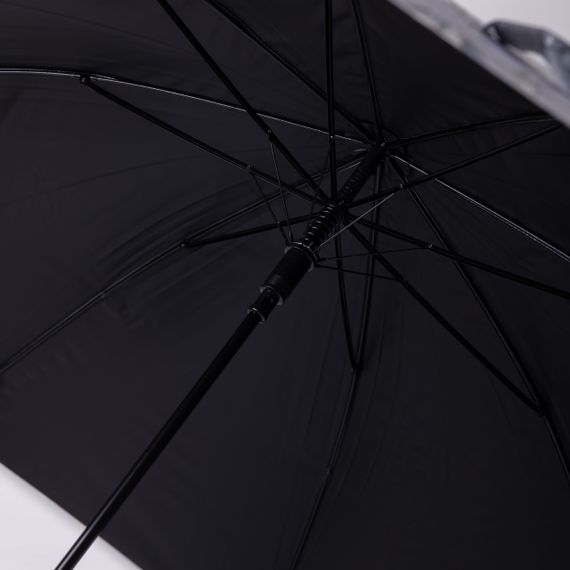 Класична парасолька-тростина напівавтомат з поліестеру 7 спиць діаметр 99 см Блакитна HP-23-7BL | Зображення 5