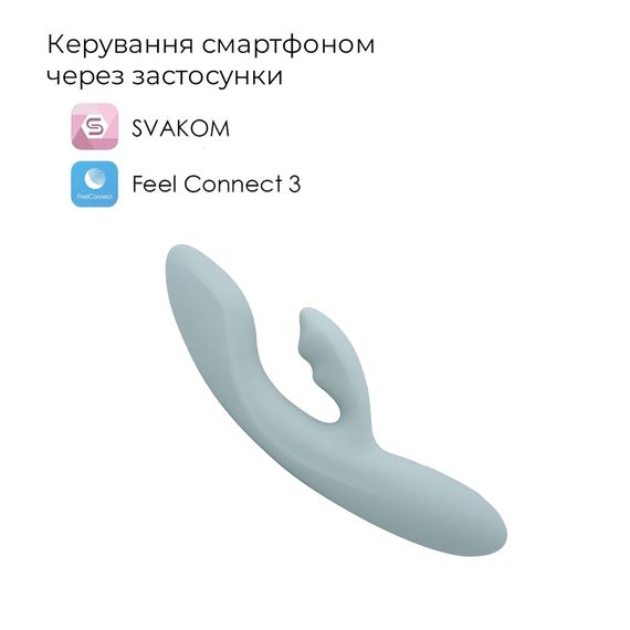 Смарт вібратор-кролик Svakom Chika, 2 незалежні мотори, підігрів до 38 °C | Зображення 1
