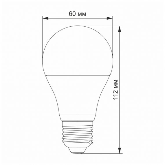 LED лампа TITANUM A60 12V 10W E27 4100K | Зображення 2