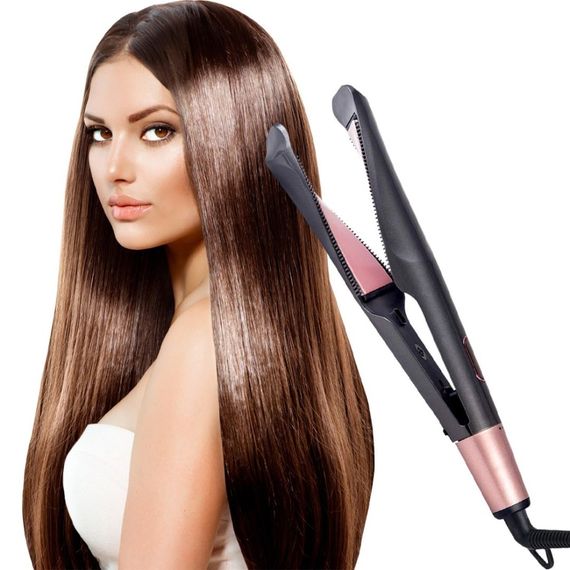 Плойка спиральная HAIR CURLER 106 2в1 (WM-002) (40) черный/розовый (MER-15069_343) | Зображення 5