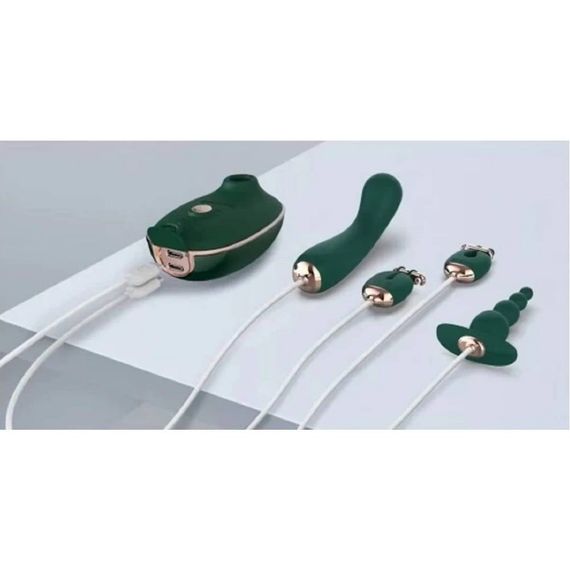 Набір секс-іграшок Qingnan Quartet, 4 предмети GREEN sexstyle | Зображення 5