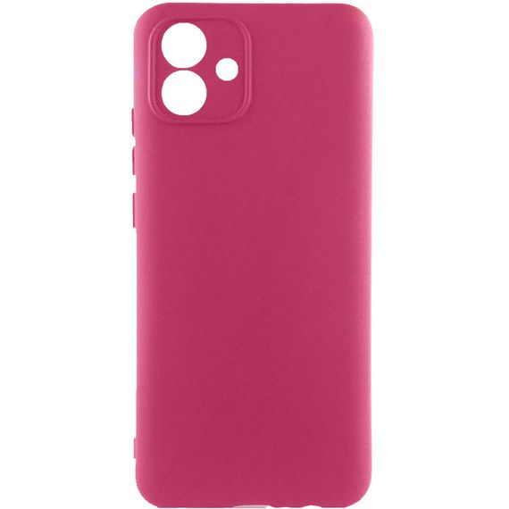 Чехол TPU GETMAN Liquid Silk Full Camera для Samsung Galaxy A04 Бордовый / Marsala