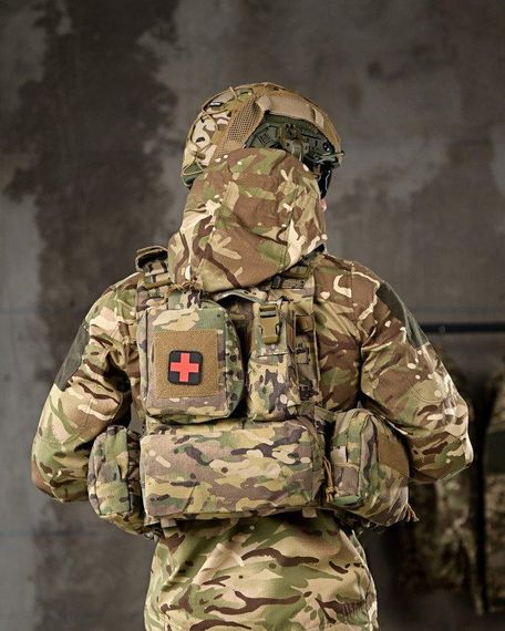 Люксовая плитоноска yakeda COBRA мультикам  с рюкзаком и аптечкой РП7355 | Зображення 2