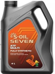Трансмісійна олива S-OIL 7 ATF MULTI 4л синтетична