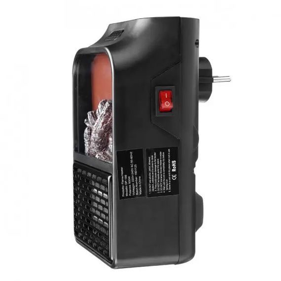 Портативный тепловентилятор для обогрева Flame Heater 1000 Вт, Электрический обогреватель для офиса OX-68 | Зображення 7