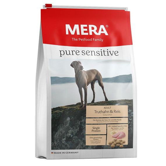 Сухий корм Mera Pure Sensitive Truthahn&Reis для собак з індичкою та рисом 12.5 кг
