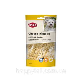 Лакомства для собак Trixie сырные треугольники с фруктами и овощами, безглютеновые вкусняшки Трикси, 80 г