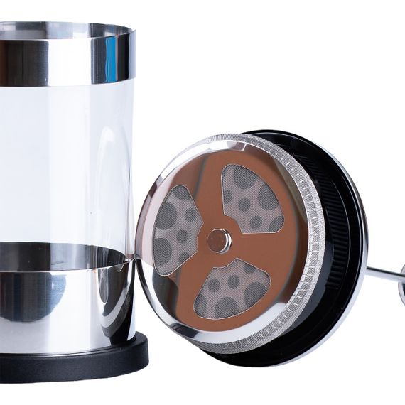 Заварник для чаю з френч пресом скляний 1л HP33541 | Зображення 2