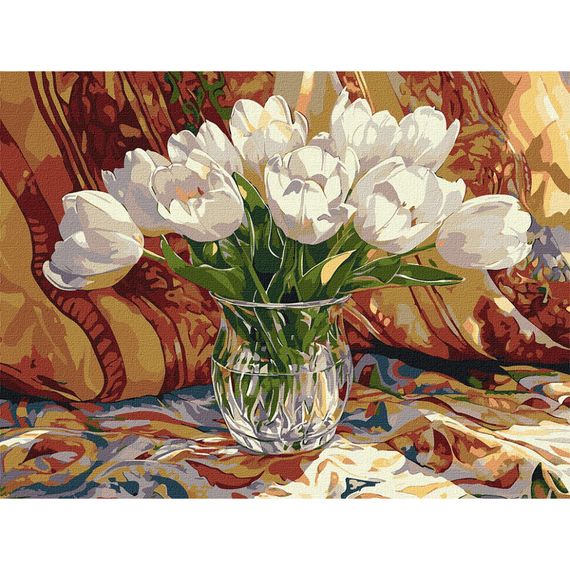 Картина за номерами "Тюльпановий спокій" ©art_selena_ua KHO3313, 30х40 см