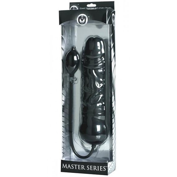 Фалоімітатор з накачкою для фістингу Leviathan Giant чорний | Зображення 2