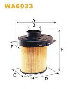 Фільтр повітряний CITROEN, PEUGEOT WA6033AK246 (вир-во WIX-FILTERS) WIX FILTERS WA6033 на CITROEN AX (ZA-_)